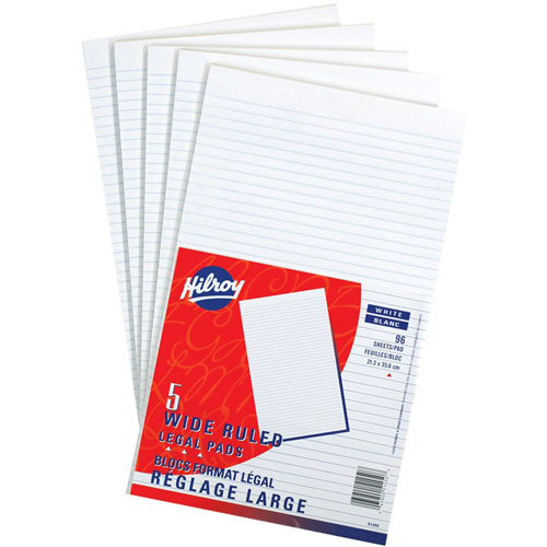 Tablettes de papier blanc Moffatt Supply & Specialties