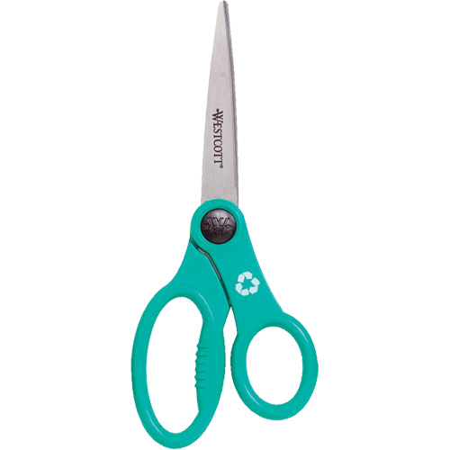 KleenEarth&reg; Recycled Scissors, 8", Rings Handle Moffatt Supply & Specialties