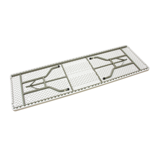 Table pliante, Rectangulaire, 96" l x 30" la, Poly&eacute;thyl&egrave;ne, Blanc Moffatt Supply & Specialties