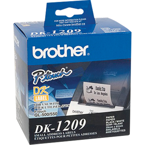 DK Series Address Labels, 1-1/8" W x 2-1/2" L, White Moffatt Supply & Specialties