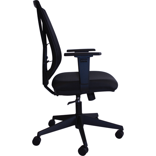 Activ A-47 Synchro Office Chair, Fabric, Black, 275 lbs. Capacity Moffatt Supply & Specialties