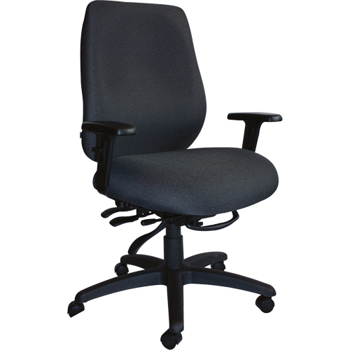 Chaises ergonomiques robustes Cierra , Tissu, Noir, Capacit&eacute; 400 lb Moffatt Supply & Specialties