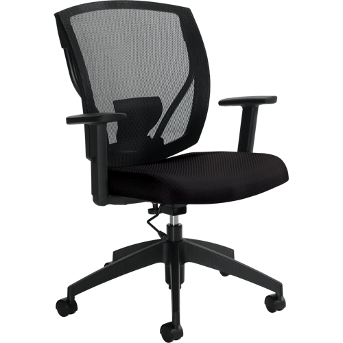 Task Chairs, Fabric, Black, 300 lbs. Capacity Moffatt Supply & Specialties
