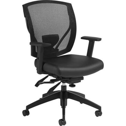 Chaises &agrave; bras Multi-Tilter, Vinyle, Noir, Capacit&eacute; 300 lb Moffatt Supply & Specialties