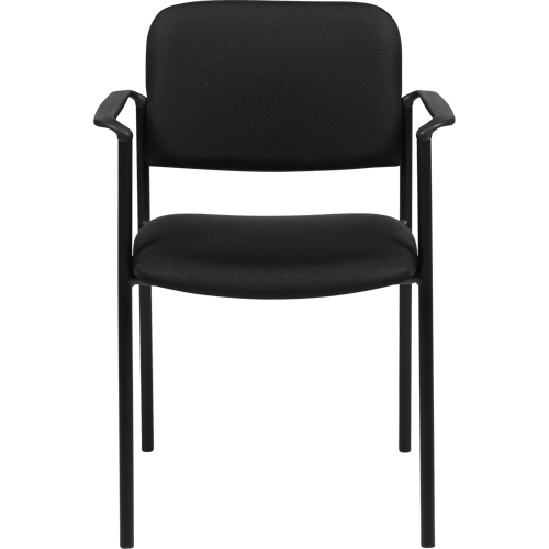 Chaises empilables, Tissu, Hauteur 32", Capacit&eacute; 300 lb, Noir Moffatt Supply & Specialties