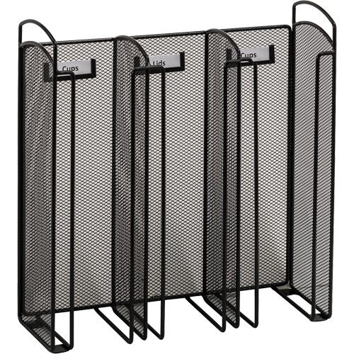 Organisateur Onyx pour verres et couvercles Moffatt Supply & Specialties