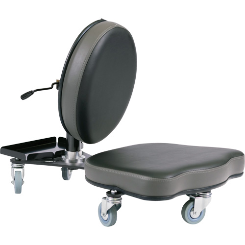 Chaise ergonomique Flex, Vinyle, Noir/gris Moffatt Supply & Specialties