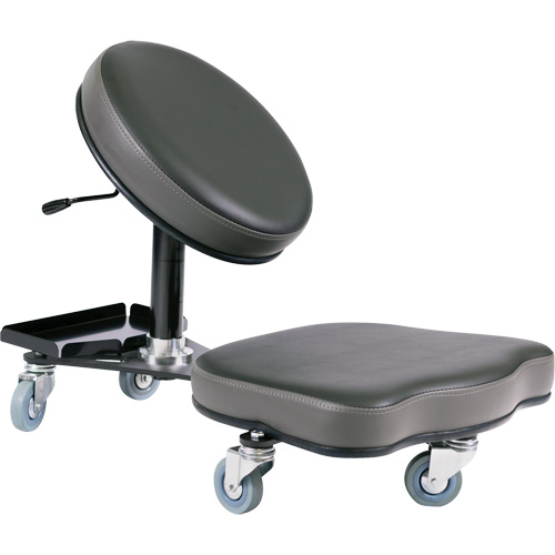 Chaise ergonomique Flex, Vinyle, Noir/gris Moffatt Supply & Specialties