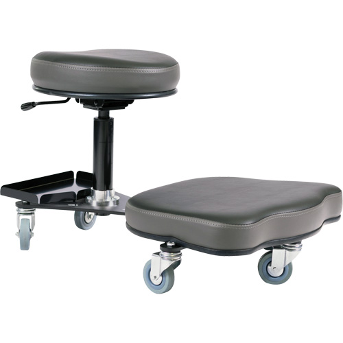Chaise ergonomique Flex, Vinyle, Noir/gris Moffatt Supply & Specialties