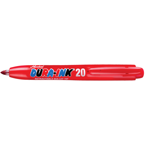 Marqueur permanent Dura-Ink no 20, Rouge, Pointe Fin Moffatt Supply & Specialties