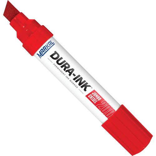 Dura-Ink&reg; Marker #200, Red, Chisel Tip Moffatt Supply & Specialties
