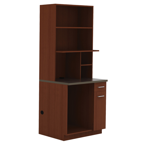 Modular Cabinet, Melamine, 39" H x 36" W x 25" D, Mahogany Moffatt Supply & Specialties