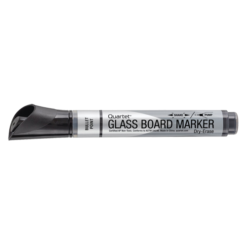 Marqueur effaçable &agrave; sec pour verre de premi&egrave;re qualit&eacute;, Noir, Pointe Ronde Moffatt Supply & Specialties