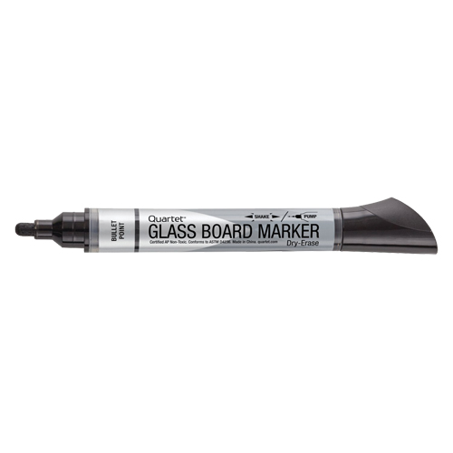 Marqueur effaçable &agrave; sec pour verre de premi&egrave;re qualit&eacute;, Noir, Pointe Ronde Moffatt Supply & Specialties