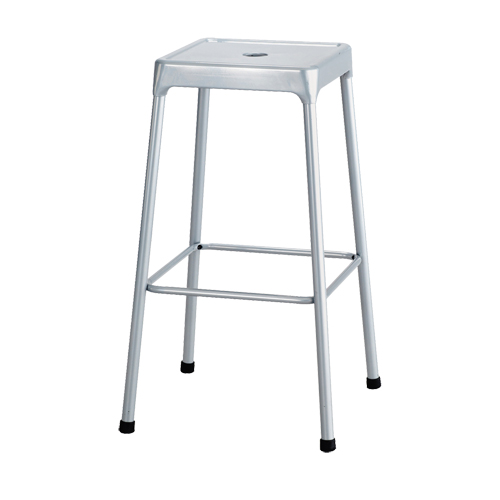 Tabouret en acier pour bistro Safco, Stationnaire, Fixe, 29", Acier Si&egrave;ge, Gris Moffatt Supply & Specialties