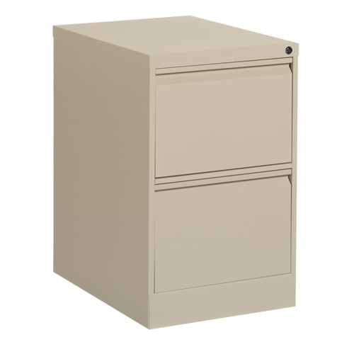 Classeur vertical, Acier, 2 tiroirs, 18-1/7" la x 25" p x 29" h, Beige Moffatt Supply & Specialties