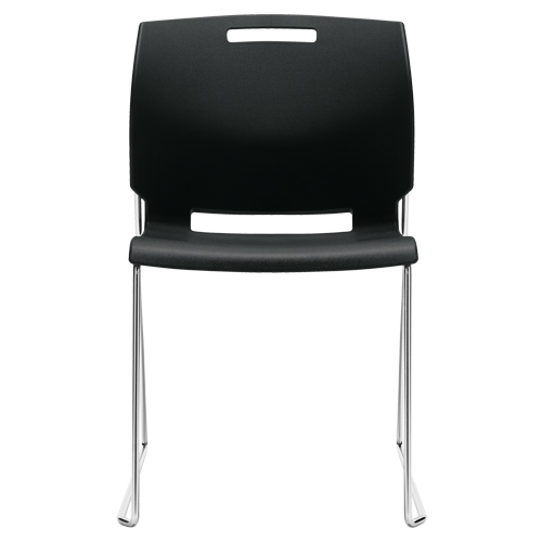 Chair, Plastic, 32-1/2" High, 300 lbs. Capacity, Black Moffatt Supply & Specialties