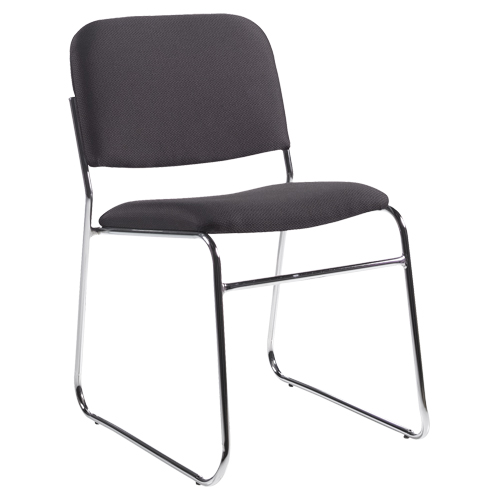 Chaise sans accoudoirs, Tissu, Hauteur 30", Capacit&eacute; 200 lb, Noir Moffatt Supply & Specialties