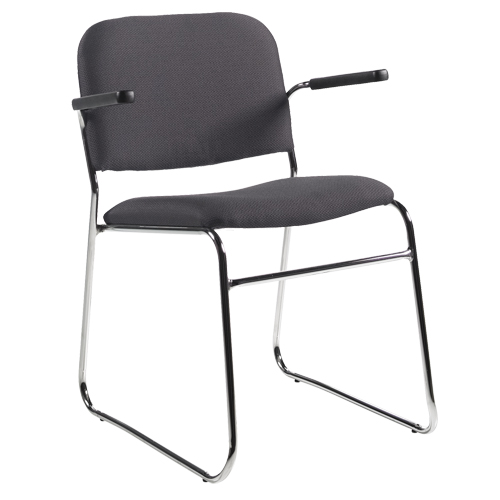 Chaise, Tissu, Hauteur 30", Capacit&eacute; 200 lb, Noir Moffatt Supply & Specialties
