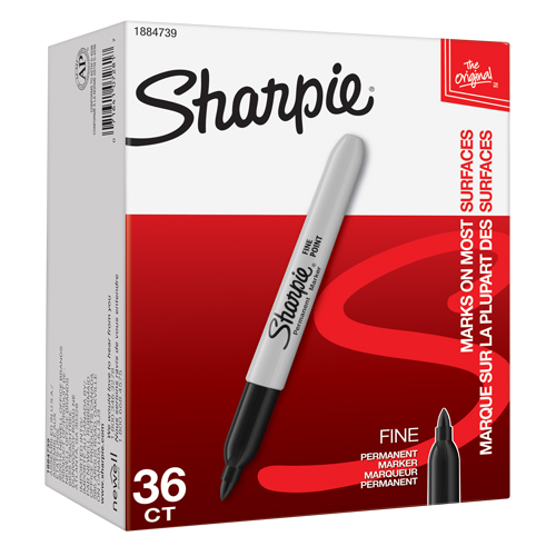 Marqueur permanent, Fin, Noir Moffatt Supply & Specialties