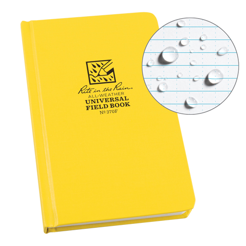 Livre reli&eacute;, Couverture rigide, Jaune, 160 Pages, 4-5/8" , 7-1/4"  Moffatt Supply & Specialties