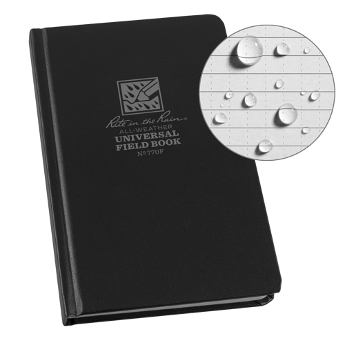 Livre reli&eacute;, Couverture rigide, Noir, 160 Pages, 4-5/8" , 7-1/4"  Moffatt Supply & Specialties