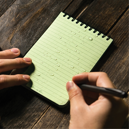 Pocket Top-Spiral Notebook, Soft Cover, Green, 100 Pages, 4" W x 6" L Moffatt Supply & Specialties