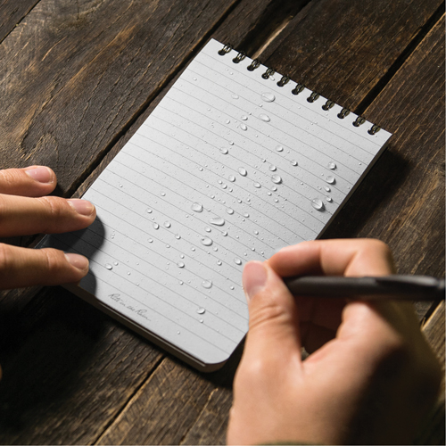 Carnet de notes de poche &agrave; spirale, Couverture souple, Havane, 100 Pages, 4" , 6"  Moffatt Supply & Specialties