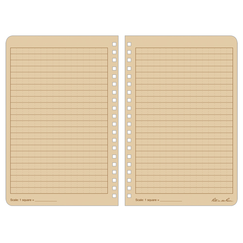 Side-Spiral Notebook, Soft Cover, Tan, 64 Pages, 4-5/8" W x 7" L Moffatt Supply & Specialties