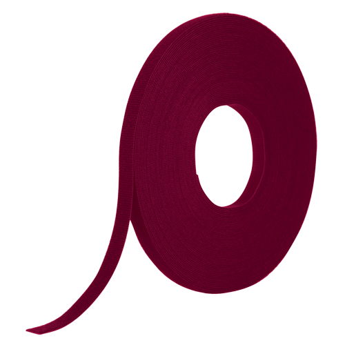 One-Wrap&reg; Fire-Retardant Fastener Tape, Hook & Loop, 25 yds x 1/2", Self-Grip, Cranberry Moffatt Supply & Specialties