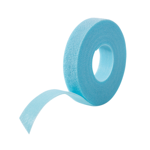 One-Wrap&reg; Cable Management Tape, Hook & Loop, 25 yds x 3/4", Self-Grip, Aqua Moffatt Supply & Specialties