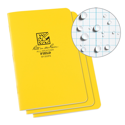 Notebook, Soft Cover, Yellow, 48 Pages, 4-5/8" W x 7" L Moffatt Supply & Specialties
