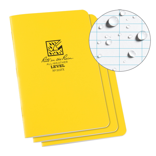 Carnet de notes, Couverture souple, Jaune, 48 Pages, 4-5/8" , 7"  Moffatt Supply & Specialties