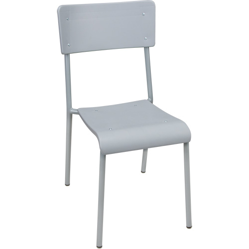Ventura Stacking Chair, Polypropylene, 36" High, 300 lbs. Capacity, Grey Moffatt Supply & Specialties