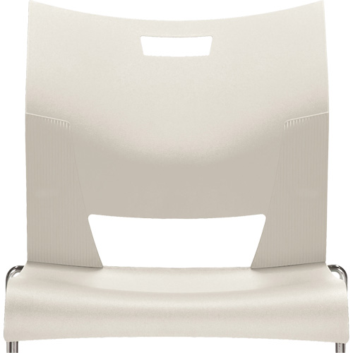 Chaise de formation sans bras Duet, Plastique, Hauteur 33-1/4", Capacit&eacute; 350 lb, Blanc Moffatt Supply & Specialties