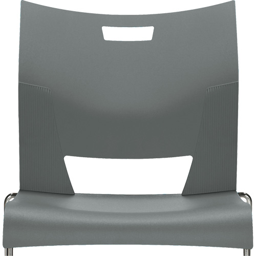 Chaise de formation sans bras Duet, Plastique, Hauteur 33-1/4", Capacit&eacute; 350 lb, Gris Moffatt Supply & Specialties