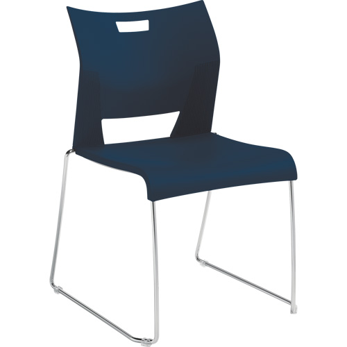 Duet Armless Training Chair, Plastic, 33-1/4" High, 350 lbs. Capacity, Blue Moffatt Supply & Specialties
