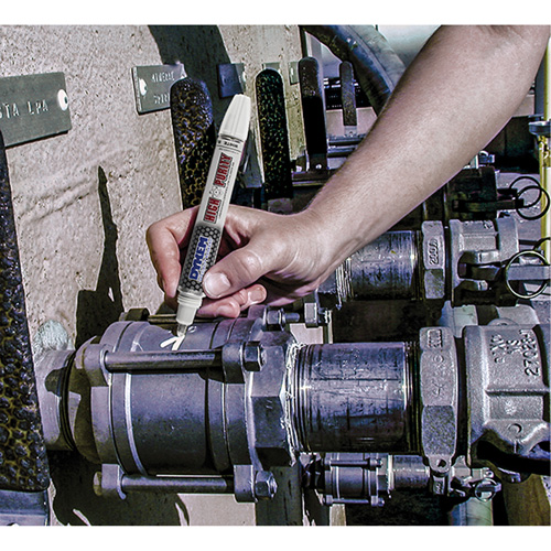 Felt Tip Paint Marker, Liquid, White Moffatt Supply & Specialties