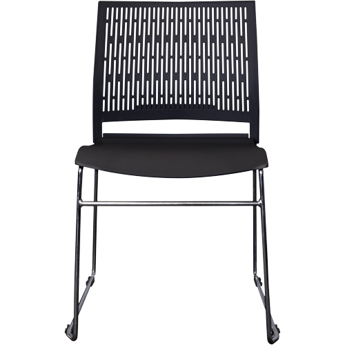 Activ Series Stacking Chairs, Polypropylene, 32-3/8" High, 275 lbs. Capacity, Black Moffatt Supply & Specialties