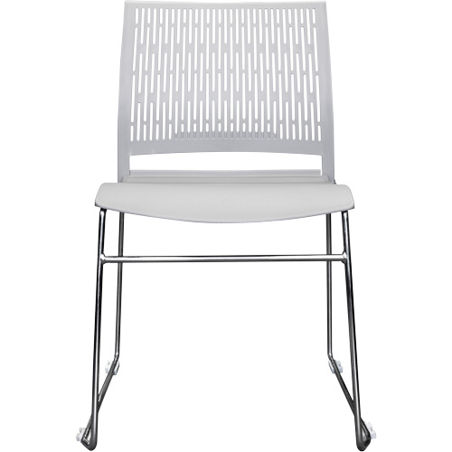 Activ Series Stacking Chairs, Polypropylene, 32-3/8" High, 275 lbs. Capacity, Grey Moffatt Supply & Specialties