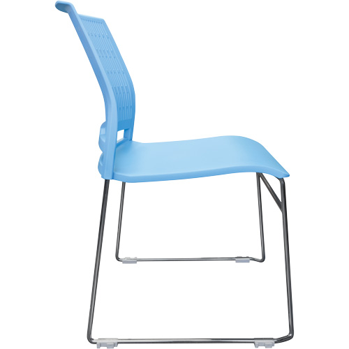 Chaises empilables s&eacute;rie Activ, Polypropyl&egrave;ne, Hauteur 32-3/8", Capacit&eacute; 275 lb, Bleu Moffatt Supply & Specialties