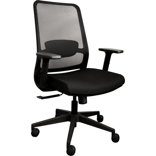 Activ Series Synchro-Tilt Office Chair, Fabric/Mesh, Black, 275 lbs. Capacity Moffatt Supply & Specialties