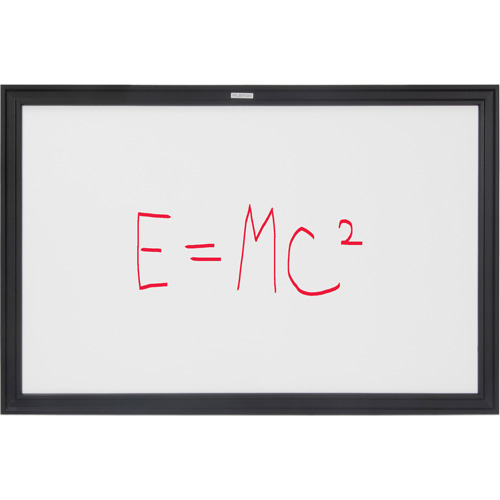 Black MDF Frame Whiteboard, Dry-Erase/Magnetic, 36" W x 24" H Moffatt Supply & Specialties