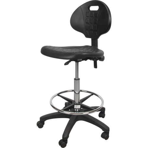 Heavy-Duty Ergonomic Stool, Mobile, Adjustable Height, 250 lbs. Capacity Moffatt Supply & Specialties