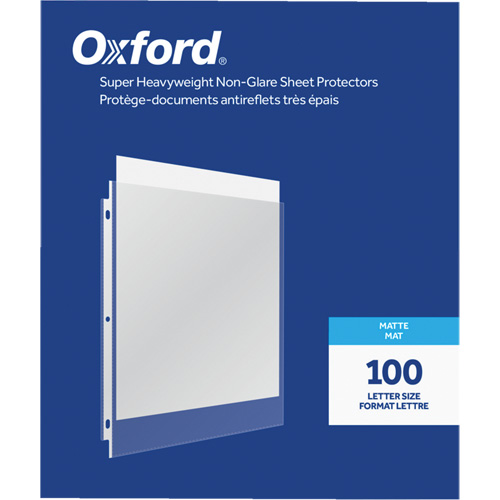 Oxford&reg; Heavyweight Non-Glare Sheet Protectors Moffatt Supply & Specialties