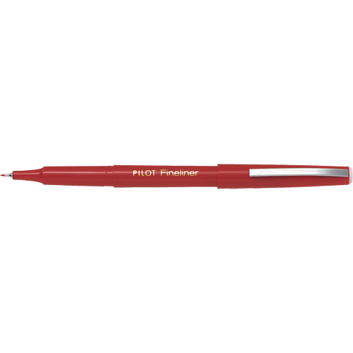 Stylo Fineliner, Rouge, Pointe Fin Moffatt Supply & Specialties