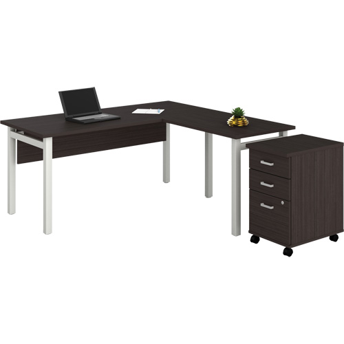 Bureau en "L" avec caisson Newland Moffatt Supply & Specialties