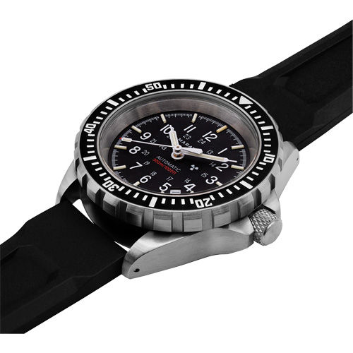 Large Diver's Automatic Watch, Digital, Battery Operated, 41 mm, Black Moffatt Supply & Specialties