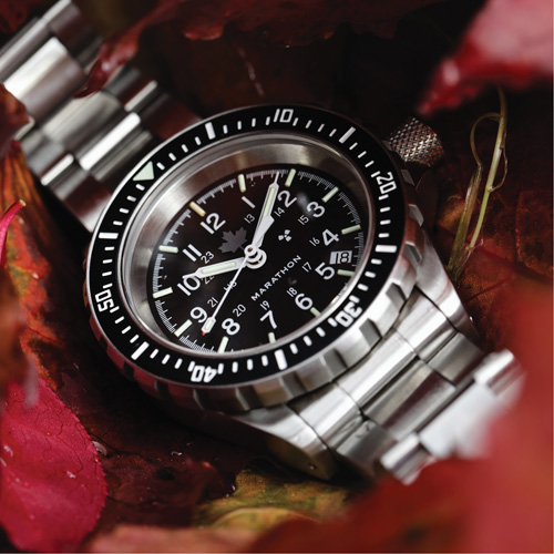 Grey Maple Large Diver's Automatic Watch with Stainless Steel Bracelet, Digital, Battery Operated, 41 mm, Silver Moffatt Supply & Specialties