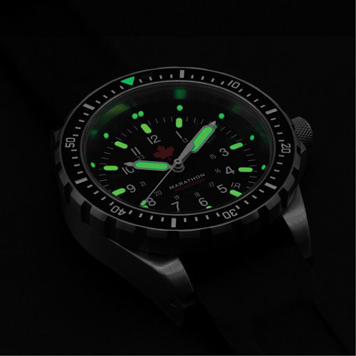 Red Maple Jumbo Diver's Quartz Watch, Digital, Battery Operated, 46 mm, Black Moffatt Supply & Specialties